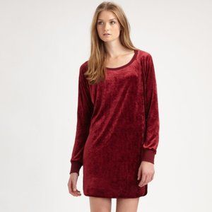 NWOT C&C California Burgundy Red Velvet Dress